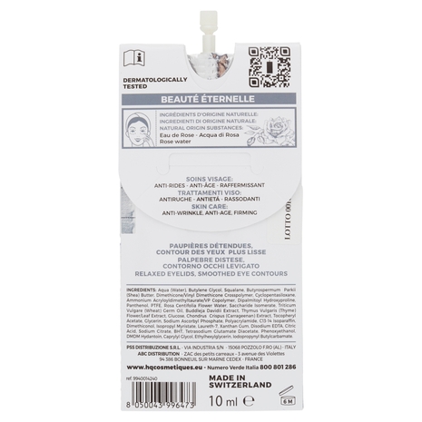 HQ Trattamento Contorno Occhi Levigante e Ristrutturante all'acqua di Rosa 10 ml